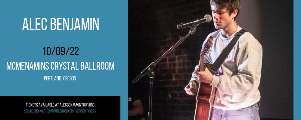 Alec Benjamin at Alec Benjamin Tour tickets Alec Benjamin at Alec Benjamin Tour