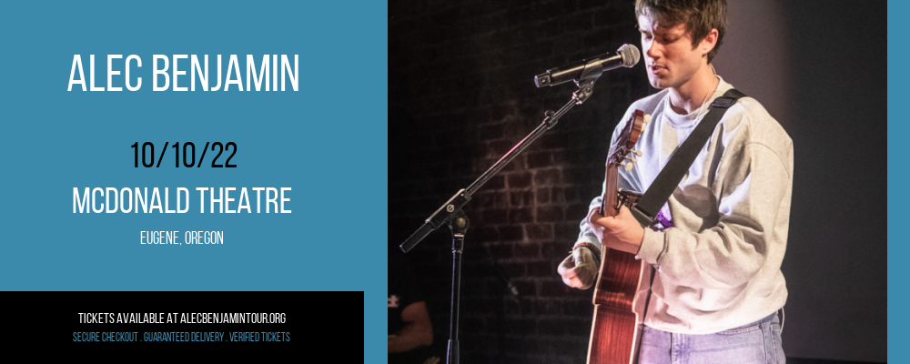 Alec Benjamin at Alec Benjamin Tour tickets Alec Benjamin at Alec Benjamin Tour