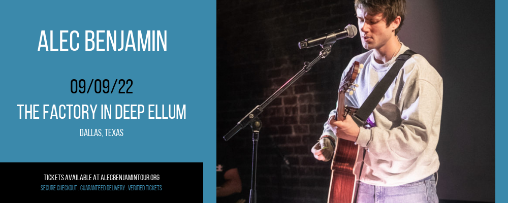 Alec Benjamin at Alec Benjamin Tour tickets Alec Benjamin at Alec Benjamin Tour