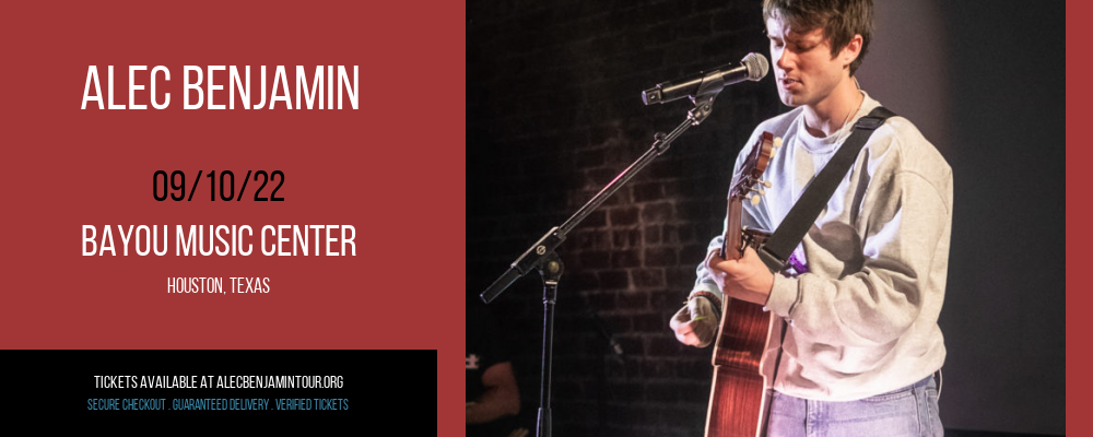 Alec Benjamin at Alec Benjamin Tour tickets Alec Benjamin at Alec Benjamin Tour
