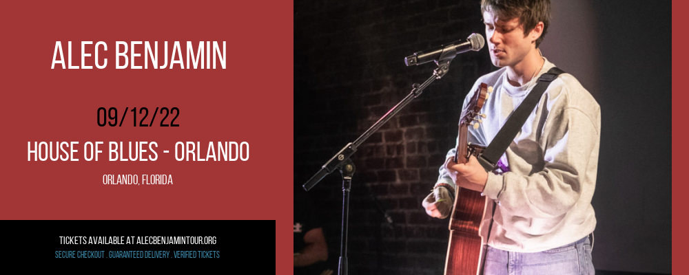 Alec Benjamin at Alec Benjamin Tour tickets Alec Benjamin at Alec Benjamin Tour