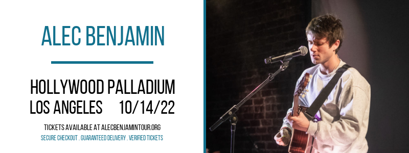 Alec Benjamin at Alec Benjamin Tour tickets Alec Benjamin at Alec Benjamin Tour